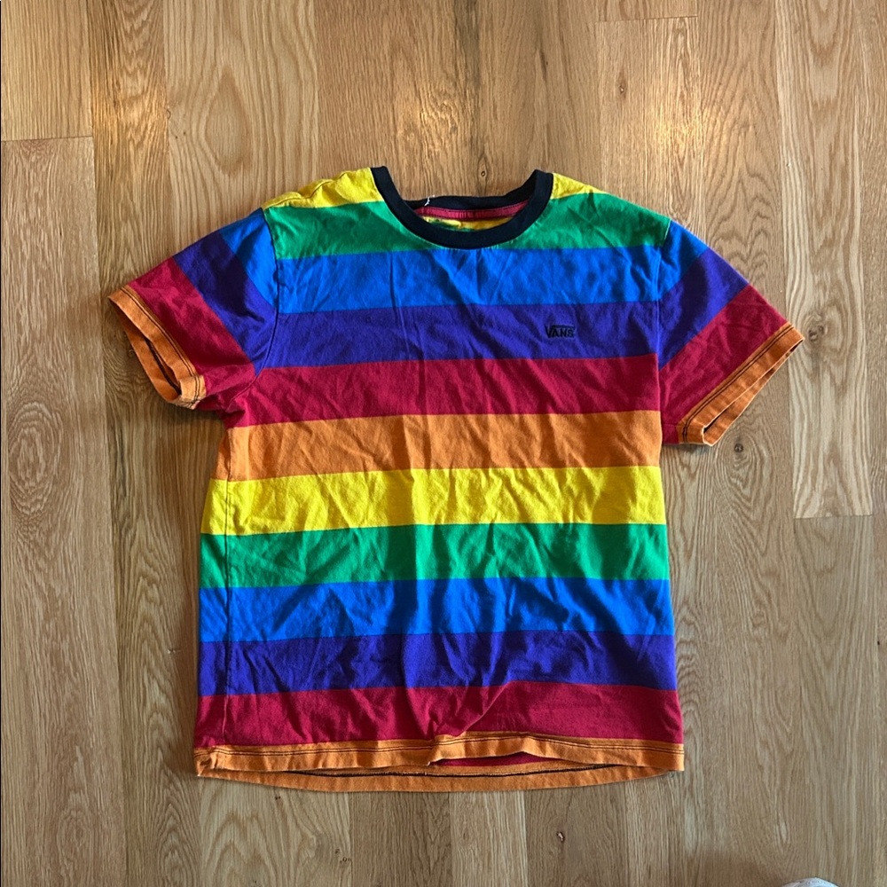 Vans Multicolor Striped Short Sleeve Tee